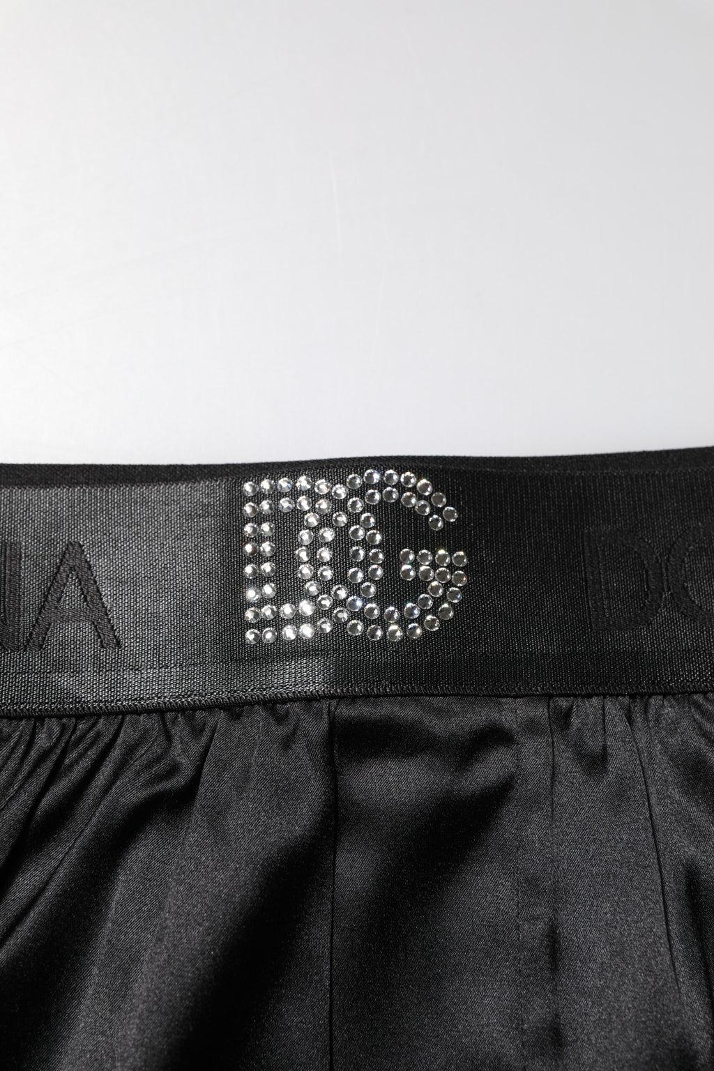 Dolce & Gabbana Black Logo Waist Regular Boxer Shorts Underwear