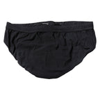 Dolce & Gabbana Black Drawstring Men Beachwear Brief Swimwear