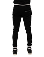 Dolce & Gabbana Black Cotton Men Jogger Sweatpants Pants