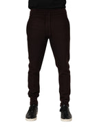 Dolce & Gabbana Brown Cashmere Men Jogger Sweatpants Pants