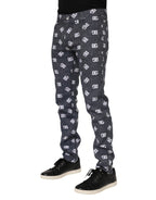 Dolce & Gabbana Dark Gray Logo Cotton Skinny Slim Denim Jeans