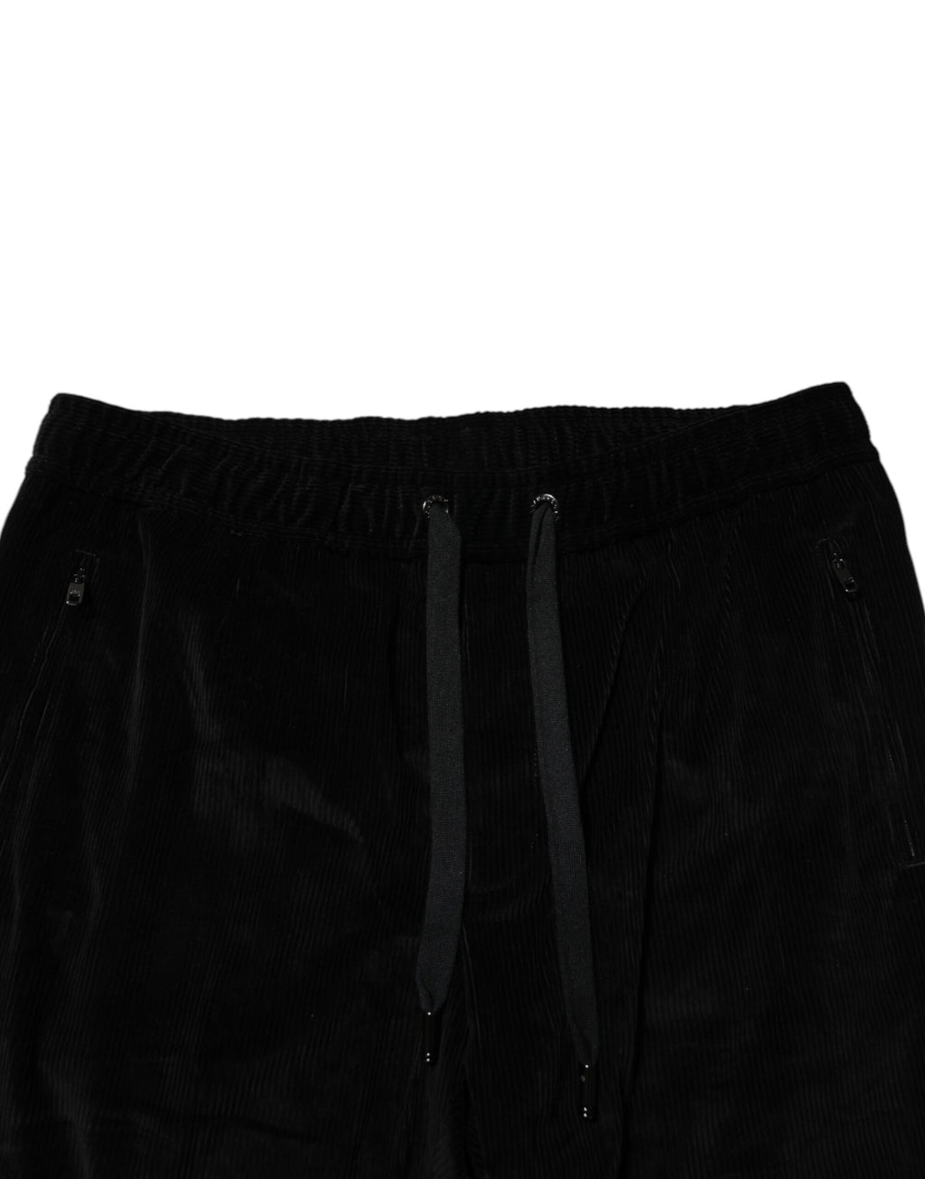 Dolce & Gabbana Black Cotton Men Jogger Sweatpants Pants