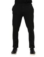 Dolce & Gabbana Dark Gray Viscose Dress Men Pants