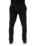 Dolce & Gabbana Dark Gray Viscose Dress Men Pants