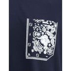 Fendi Blue Cotton T-Shirt