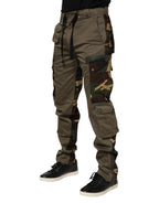 Dolce & Gabbana Brown Cotton Camouflage Cargo Pants
