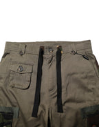 Dolce & Gabbana Brown Cotton Camouflage Cargo Pants