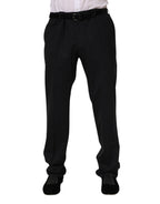 Dolce & Gabbana Black Wool Formal Dress Pants