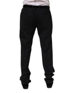 Dolce & Gabbana Black Wool Formal Dress Pants