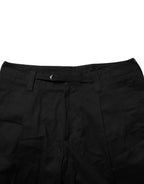 Dolce & Gabbana Black Cotton Knee Length Men Bermuda Shorts