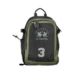 La Martina Black Polyester Backpack