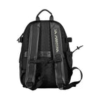 La Martina Black Polyester Backpack