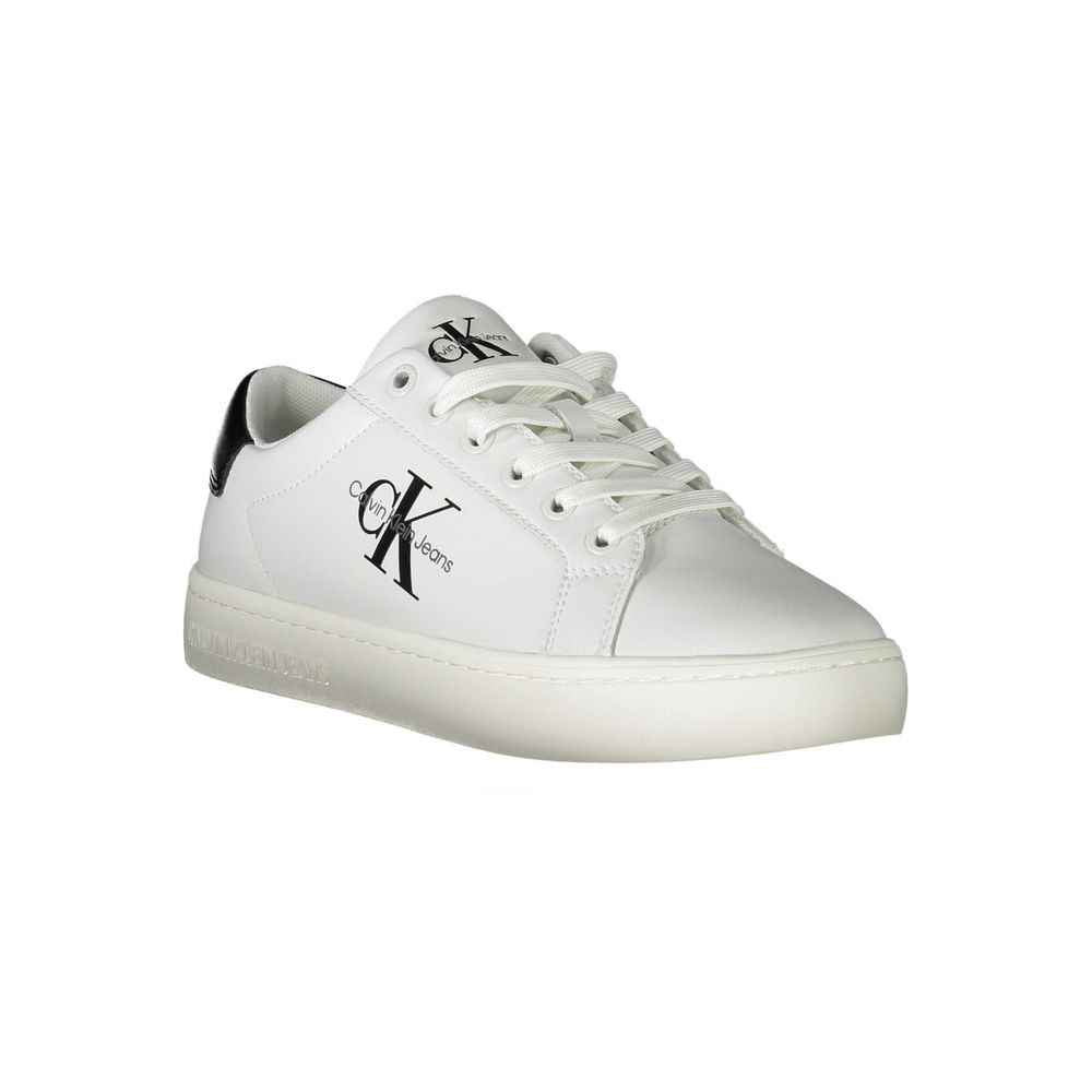 Calvin Klein White Polyester Sneaker