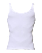 Dolce & Gabbana White Sleeveless Round Neck Men Tank T-shirt