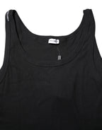 Dolce & Gabbana Black Cotton Sleeveless Underwear Tank T-shirt