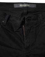 Ermanno Scervino Black Cotton Stretch Flared Bootcut Denim Jeans