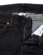 GF Ferre Dark Blue Cotton Mid Waisted Skinny Denim Jeans