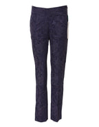 BENCIVENGA Purple Jacquard High Waisted Pants