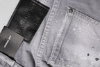 Dsquared² Gray Washed Mid Waist Tapered Denim Jeans