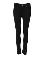 Dolce & Gabbana Black Cotton Stretch Slim Fit Denim Jeans