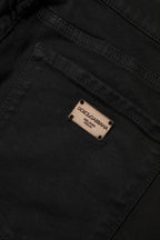 Dolce & Gabbana Black Cotton Stretch Slim Fit Denim Jeans