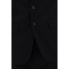Dsquared² Black Fleece Wool Two-Piece Suit