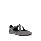 The Attico Gray Polyethylene Ballet Flats