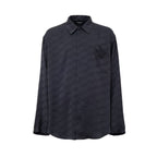 Balenciaga Gray Viscose Dress Shirt