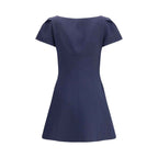 Alexander McQueen Short Dress with short gathered sleeves