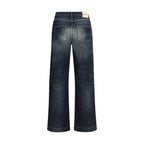 Alexander McQueen Blue Cotton Jeans Denim
