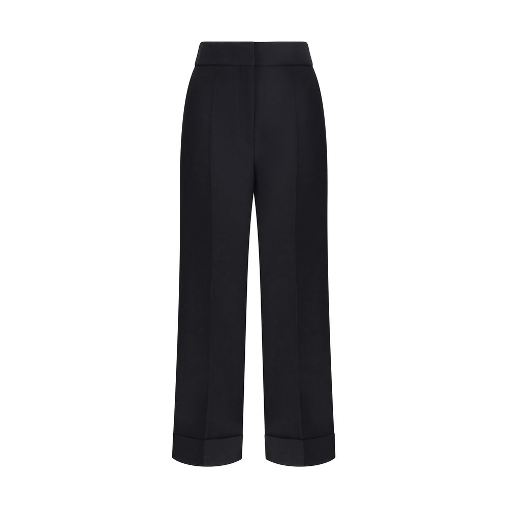 Valentino Black Wool Dress Pants