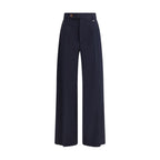 Vivienne Westwood Black Fleece Wool Casual Pants