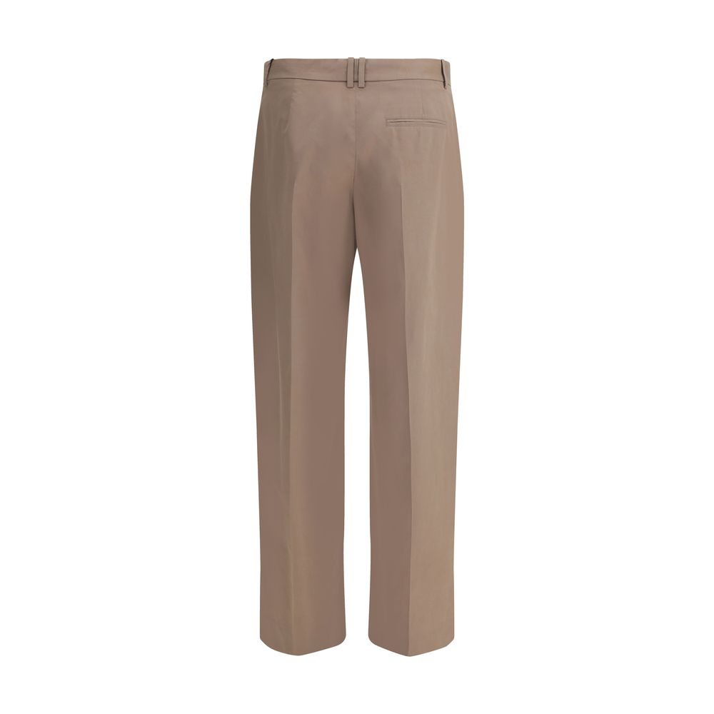 The Row Beige Cotton Casual Pants