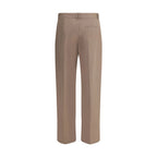 The Row Beige Cotton Casual Pants
