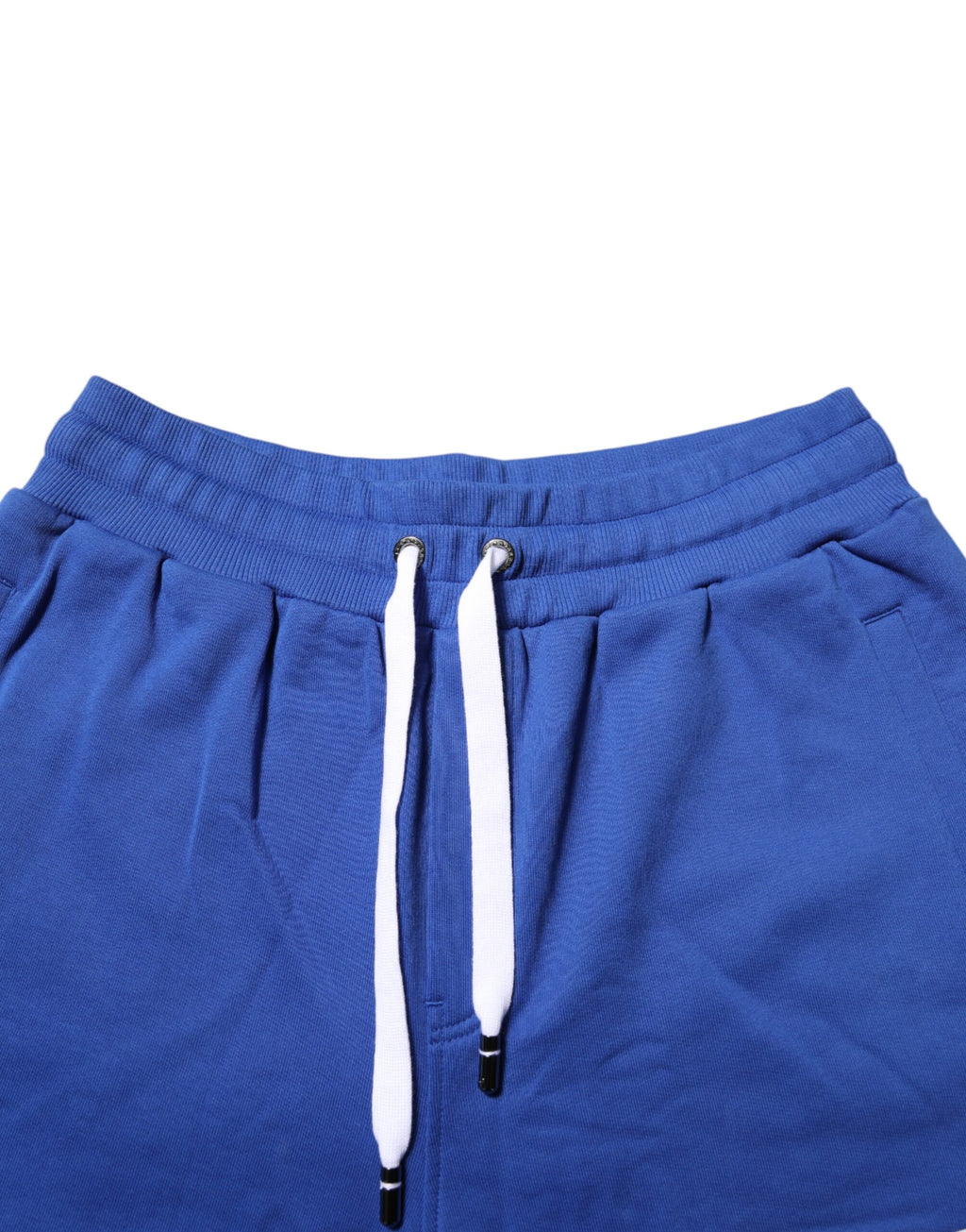 Dolce & Gabbana Blue Logo Cotton Bermuda Sweatshorts Shorts