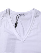 Dolce & Gabbana White Short Sleeves V-neck Underwear T-shirt