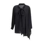 Balenciaga Black Silk Blouse