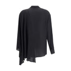 Balenciaga Black Silk Blouse