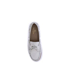 Valentino Garavani White Calf Leather Bos Taurus Slip-On Loafers