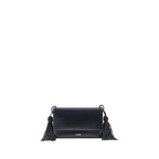 Jil Sander Black Calf Leather Bos Taurus Shoulder Bag