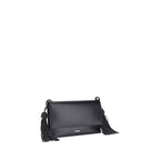 Jil Sander Black Calf Leather Bos Taurus Shoulder Bag