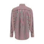 Brunello Cucinelli Multicolor Cotton Pattern Shirt