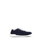 Kiton Black Cotton Athletic Sneakers