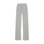 Avenue Montaigne White Rayon Casual Pants