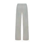 Avenue Montaigne White Rayon Casual Pants