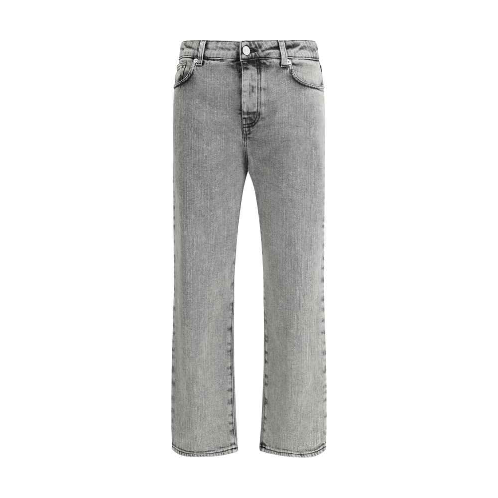 Fabiana Filippi Gray Cotton Straight-Leg Jeans