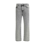 Fabiana Filippi Gray Cotton Straight-Leg Jeans