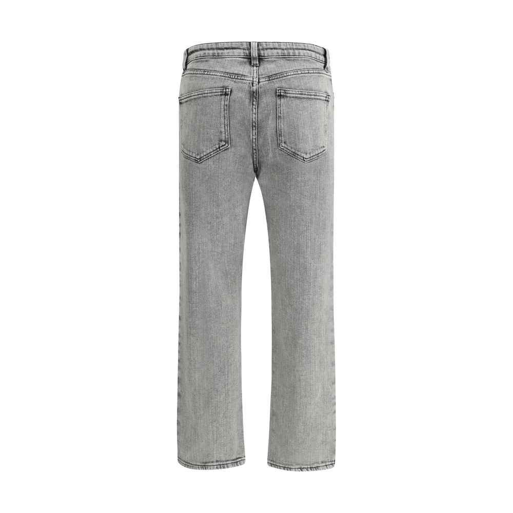 Fabiana Filippi Gray Cotton Straight-Leg Jeans