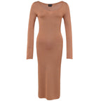 Tom Ford Orange Viscose Long Dress
