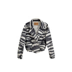 Retrofête Black And White Cotton Blazer
